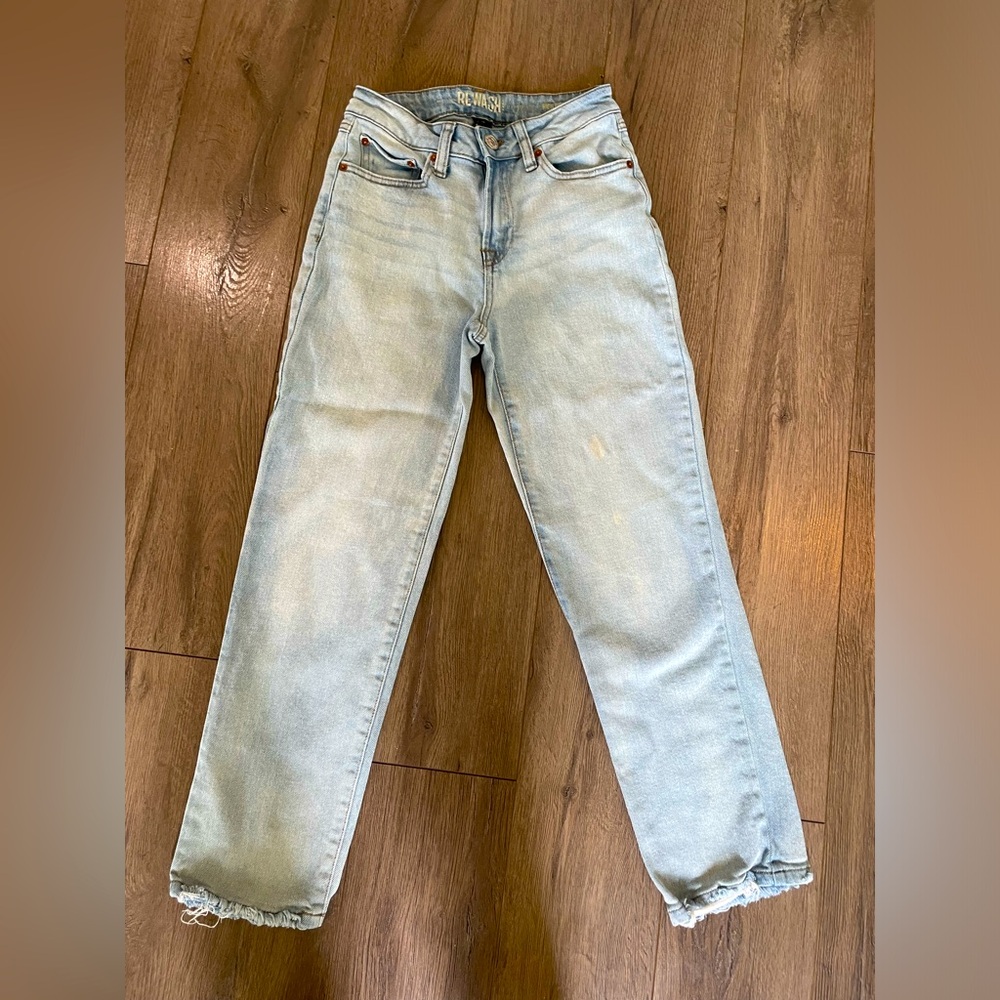 Rewash brand light wash jeans size 0/24